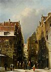A Wintry Dutch Town by Pieter Gerard Vertin